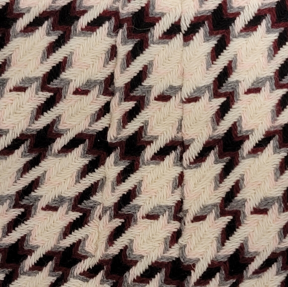 White House Black Market Wool Houndstooth Side Zipper Career Work Mini Skirt 4 - Picture 6 of 11